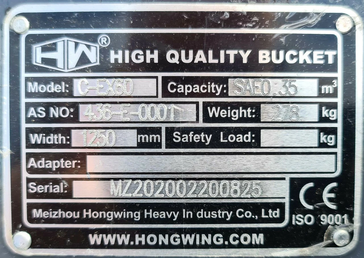 Fast Pusseskuff EX60 - S50 6-8 Tonn 8 Fast Pusseskuff EX60 - S50 6-8 Tonn - Bilde 6