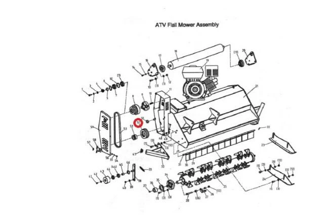 Reimskive Til Beitepusser AT120 MFP120.00.107 8 Reimskive Til Beitepusser AT120 MFP120.00.107 - Bilde 6