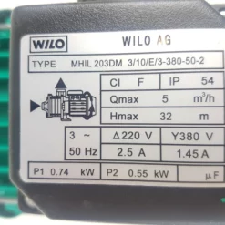 Sirkulasjonspumpe MHIL 203-3/10/E/1 380Vac -Møbler Salgsbutikk org 20170803 142406