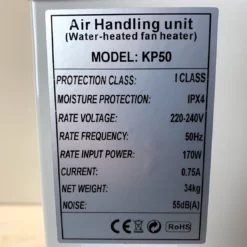 Vann Varmluftsvifte FH40 -Møbler Salgsbutikk org 25340 3