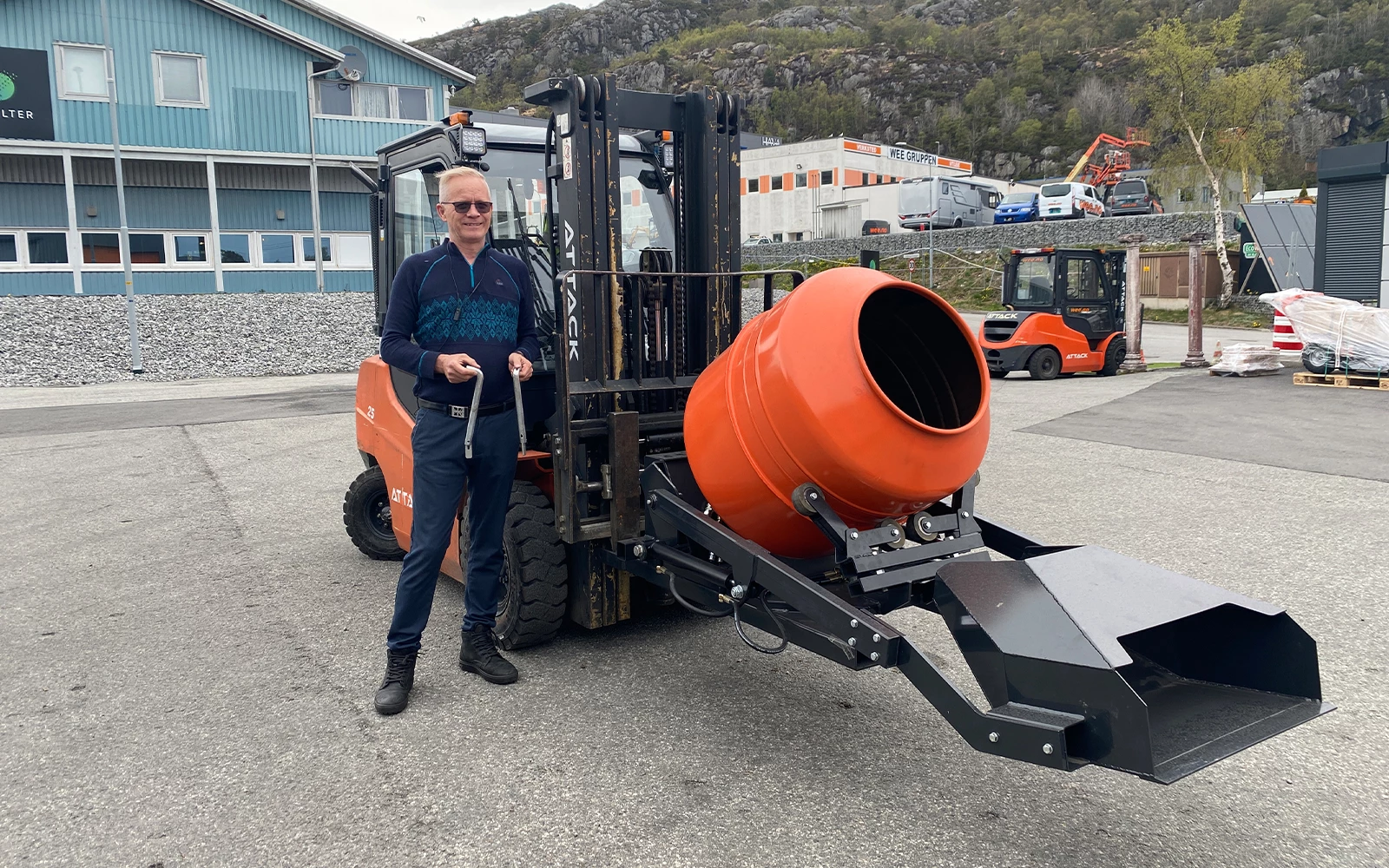 Betongblander Til Gafler Hjullaster 5 Betongblander Til Gafler Hjullaster - Bilde 3