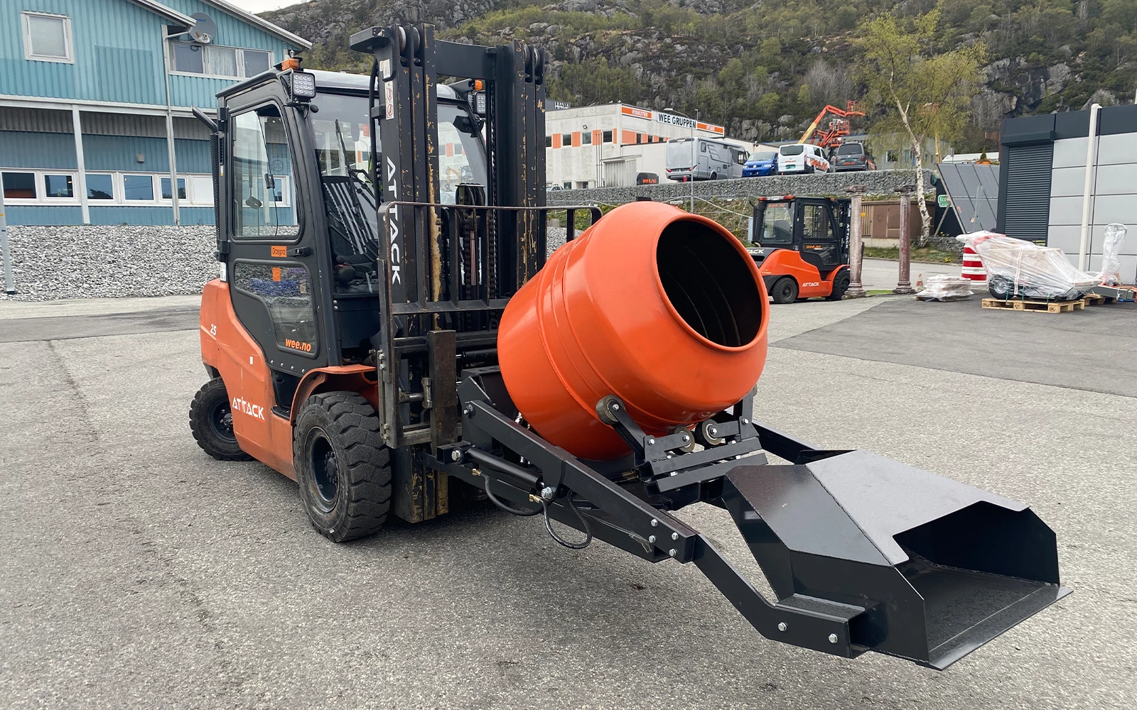 Betongblander Til Gafler Hjullaster 4 Betongblander Til Gafler Hjullaster - Bilde 2