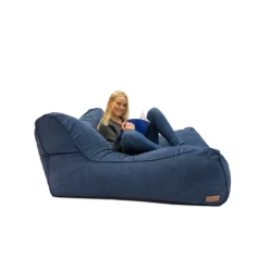 Mørkeblått Kordfløyel Trekk Til Sittesekk