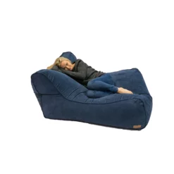 Mørkeblått Kordfløyel Trekk Til Sittesekk -Møbler Salgsbutikk org DSC02839 Edit