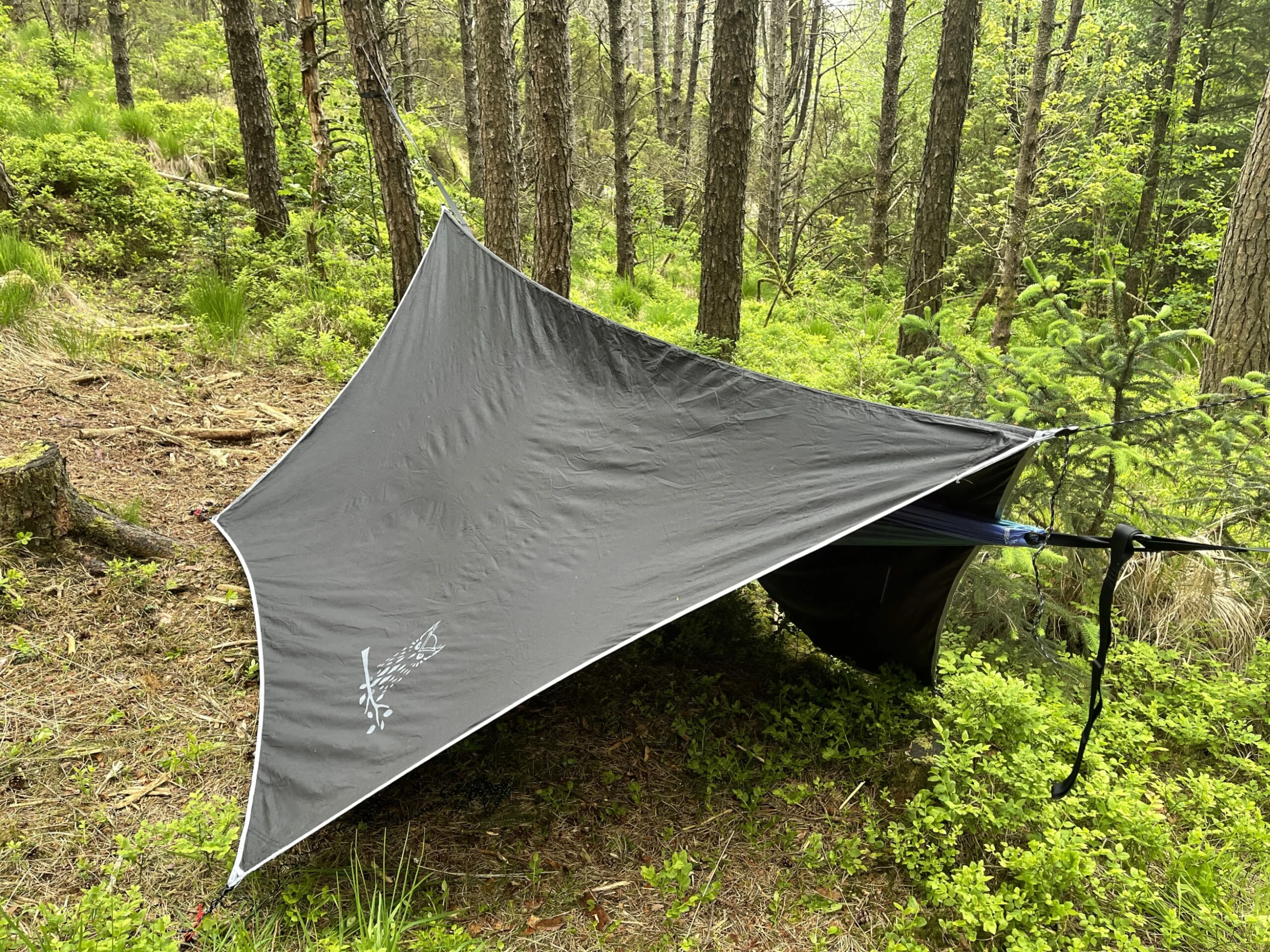 Tarp Regnbeskyttelse Til Hengekøye Grå 6 Tarp Regnbeskyttelse Til Hengekøye Grå - Bilde 4