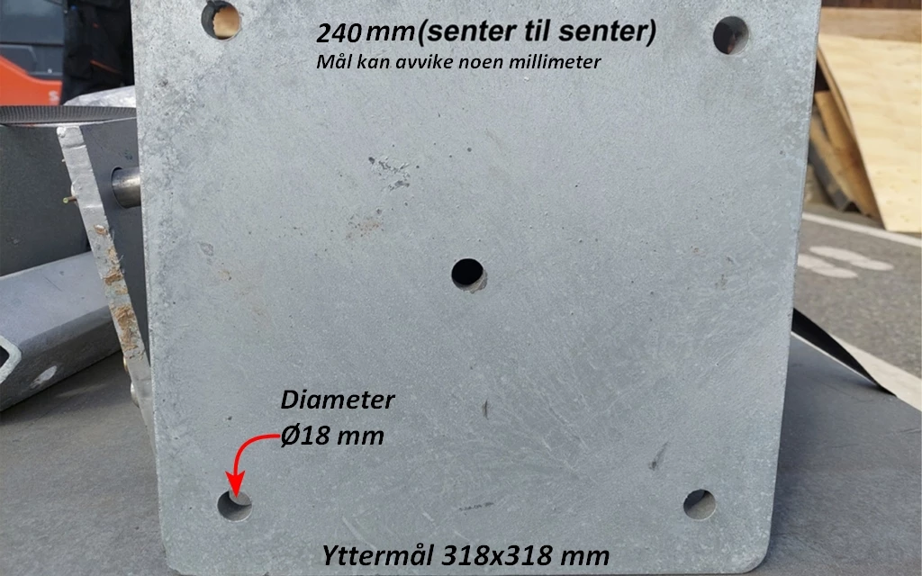 Kran Viktor Galvanisert Uten Vinsj 1000 Kg 10 Kran Viktor Galvanisert Uten Vinsj 1000 Kg - Bilde 8