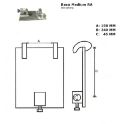 Becofeste Medium RA -Møbler Salgsbutikk org Maltegning20Becofeste20Medium20RA20Artikkelnr2020433 01