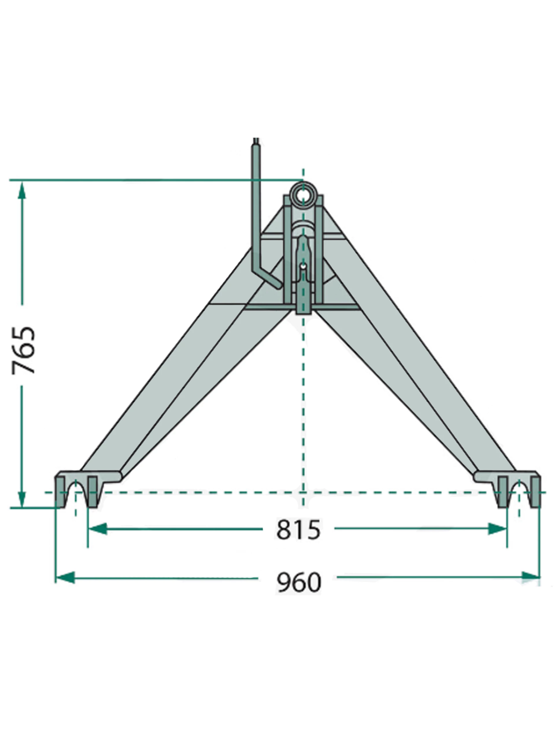 A-ramme Kat.2 Traktordel 11 A-ramme Kat.2 Traktordel - Bilde 9