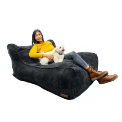 Sort Kordfløyel Trekk Til Sittesekk