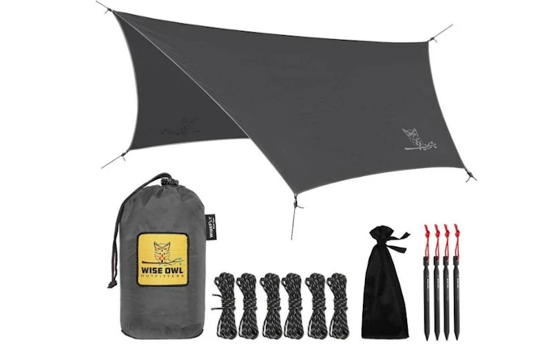 Tarp Regnbeskyttelse Til Hengekøye Grå 3 Tarp Regnbeskyttelse Til Hengekøye Grå