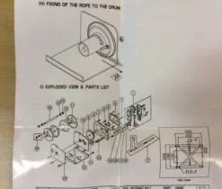 Manuell Vinsj 2000 Kg 15 Meter Syrefast Vaier -Møbler Salgsbutikk org sWinch20MARINE20med20syrefast20vaier 81