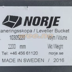 Planeringskuffe Norje Med Lille Volvo Til Traktor - Hjullaster Mm 10305220 -Møbler Salgsbutikk org skuffer.no20657 011