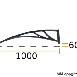 Baldakin - 100cm Vange/veggfeste -Møbler Salgsbutikk org vange2010020cm