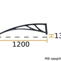 Baldakin - 120cm Vange/veggfeste -Møbler Salgsbutikk org vange2012020cm