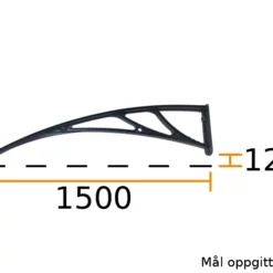 Baldakin - 150cm Vange/veggfeste 13 Baldakin - 150cm Vange/veggfeste -Møbler Salgsbutikk org vange2015020cm