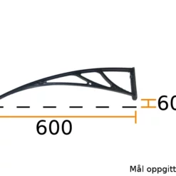 Baldakin - 60cm Vange/veggfeste -Møbler Salgsbutikk org vange206020cm