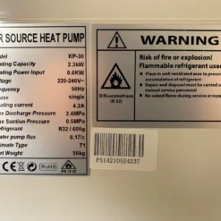 Varmepumpe EcoWee Avtrekksvarmepumpe KP30 2.3kW -Møbler Salgsbutikk org varmepumpe20luft20 luft20wee.no205